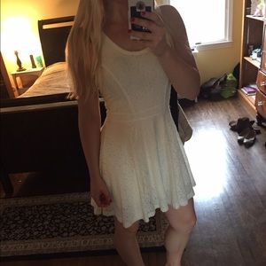 Express White Lace Dres