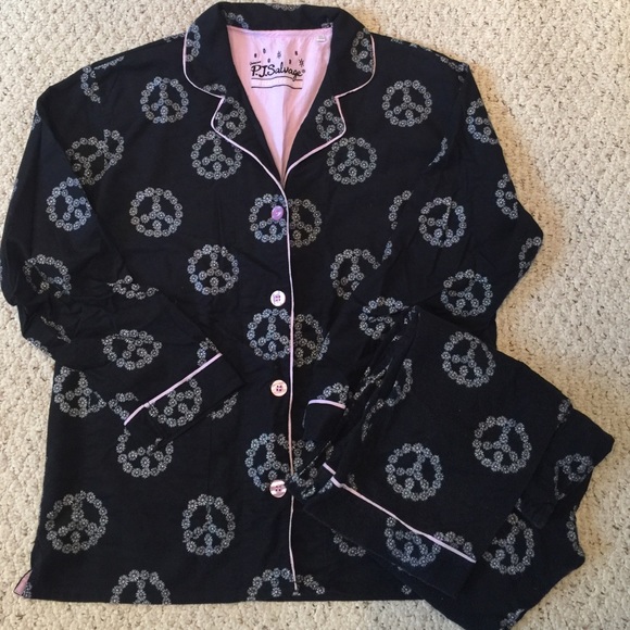 PJ Salvage Peace Daisy Pajamas Set