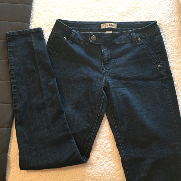 Dark denim skinny jeans