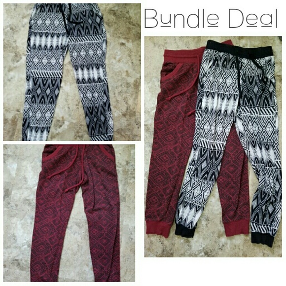 Pants - BUNDLE yoga lounge joggers