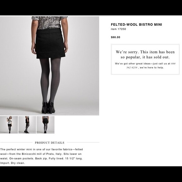 J Crew Wool Skirt