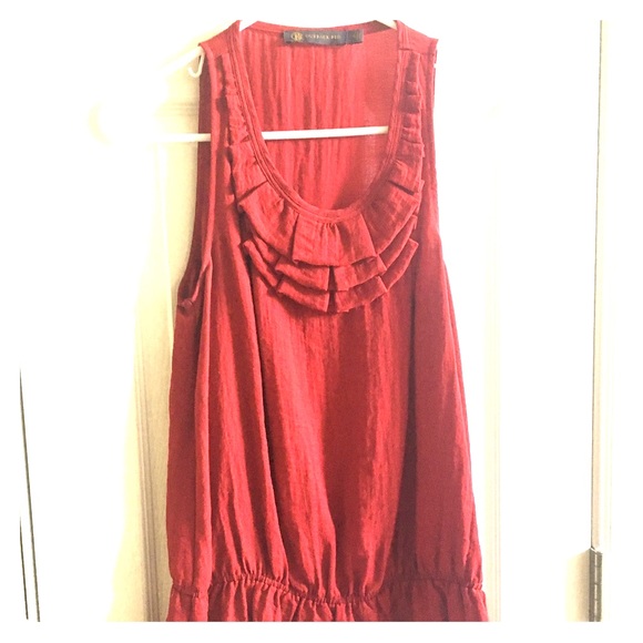 The Limited Outback Red Peplum Tank