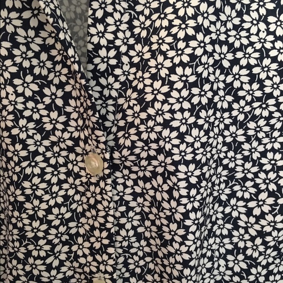 Lands End Button Down Shirt and Knit Cardigan - Picture 2 of 4