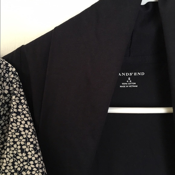 Lands End Button Down Shirt and Knit Cardigan - Picture 3 of 4