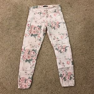 Flying Monkey Floral Skinny Jean