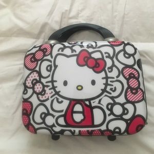 Hello Kitty hard shell cosmetic case for travel