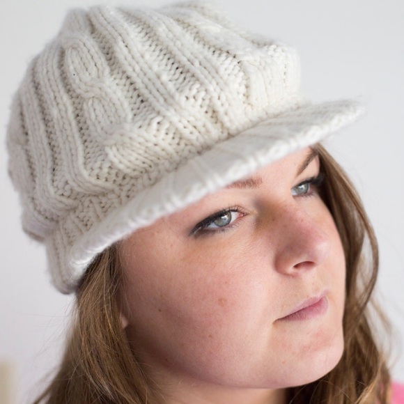 White Knit Hat