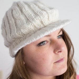 White Knit Hat
