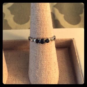💥SALE💥Genuine Sapphire 10k White Gold Ring