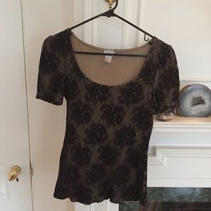 Black lace H&M top