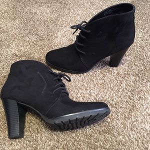 Black ankle booties