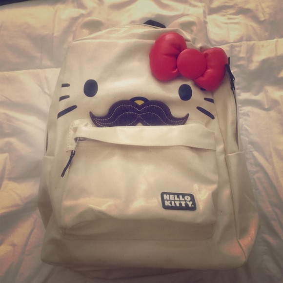 Hello Kitty Mustache Backpack