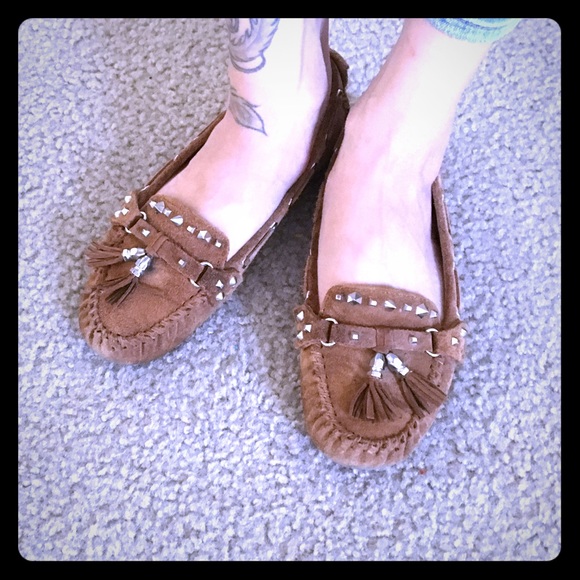 🎀 Sam Edelman Suede Brown Moccasins