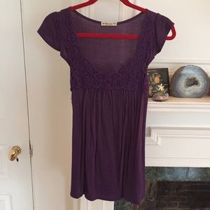 Forever 21 lace eyelet top