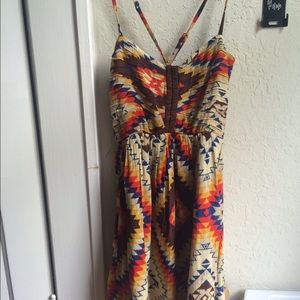 Aztec Print Dress