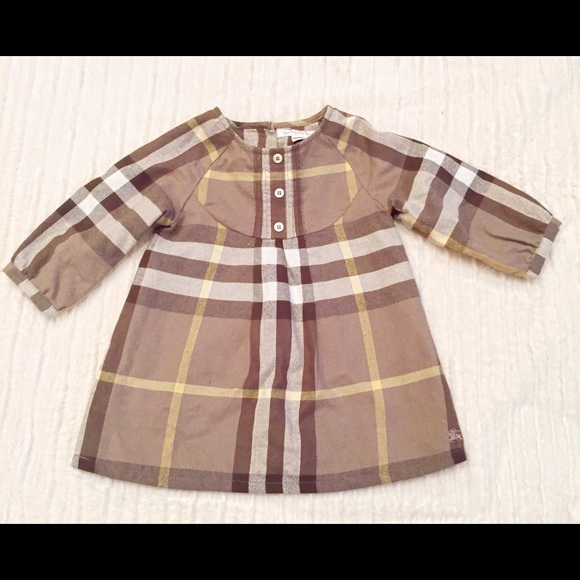 Burberry infant 6M classic dress with diaper cover