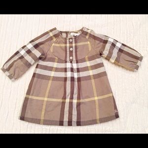 Burberry infant 6M classic dress with diaper cover