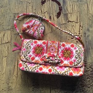 Clutch bag and change purse