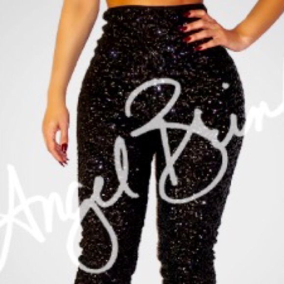 High waisted Sequin Pants