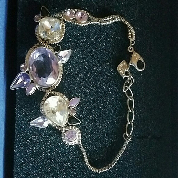 Swarovski bracelet w/ amethyst crystal