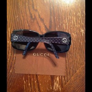 Gucci Black Rectangle Glasses GG 3161/S