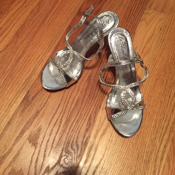 De blossom collection heels silver