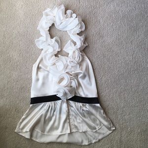 Bebe ruffled halter
