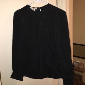 Saint Laurent silk long sleeve blouse
