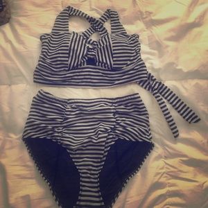 Torrid Plus-Size vintage style high-waist bikini