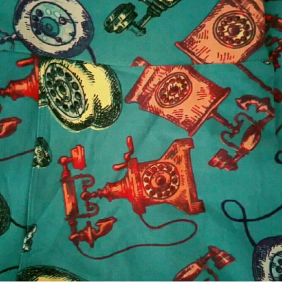 Lularoe Antique Telephone Leggings OS NWT