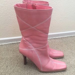 Pink boots