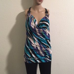 $$Sold$$Sleeveless top with cowl neck