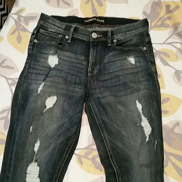 Express cropped legging mid rise