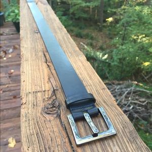 Calvin Klein black synthetic leather belt size M