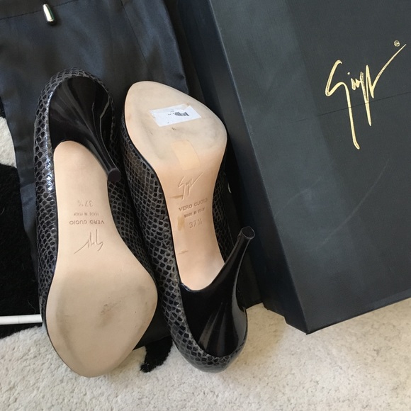 NIB Giuseppe Zanotti covered platform heels - Picture 3 of 4