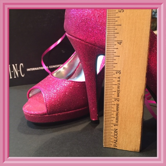 INC Jive Glitter Pumps in Pink Orchid - Picture 2 of 4