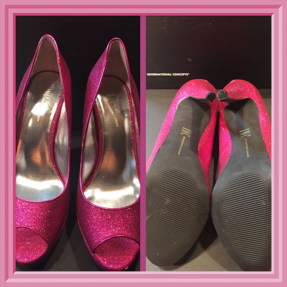 INC Jive Glitter Pumps in Pink Orchid - Picture 4 of 4