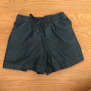 Uniqlo flowy denim shorts
