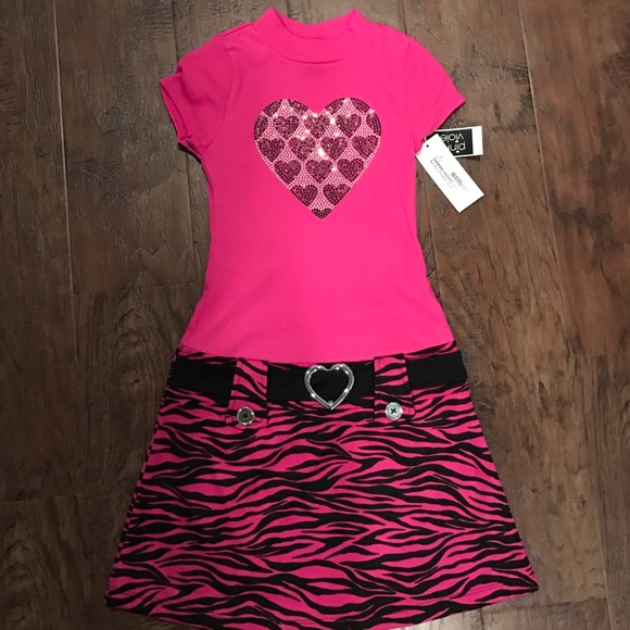 NWT Pink heart dress