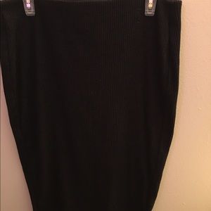 Dark Grey Midi Skirt