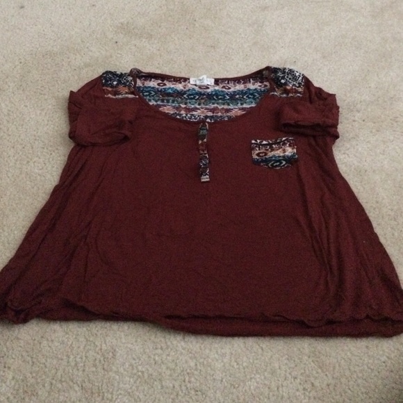 Full tilt quarter sleeve shirt