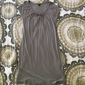 Talbots fully lined shift dress w/ drawstring neck