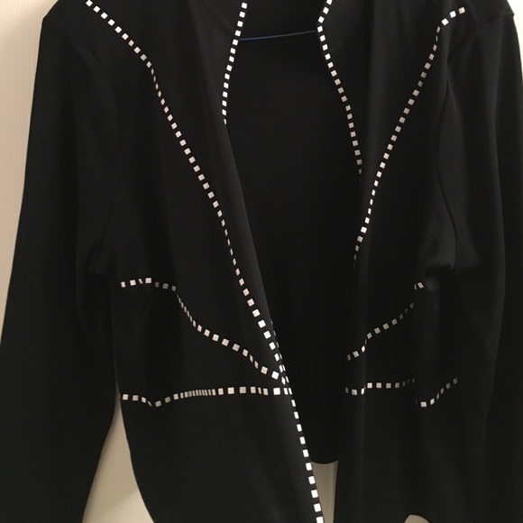 Ming wang black and white jacket