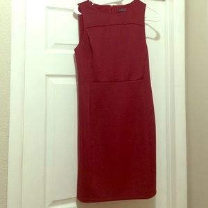 Deep red dress
