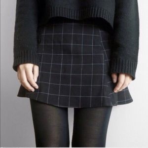 American Apparel Grid Skirt