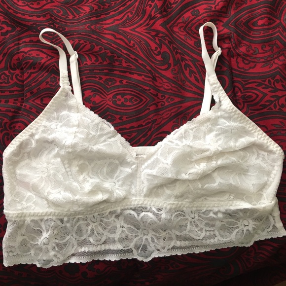 PINK lightly lined floral bralette