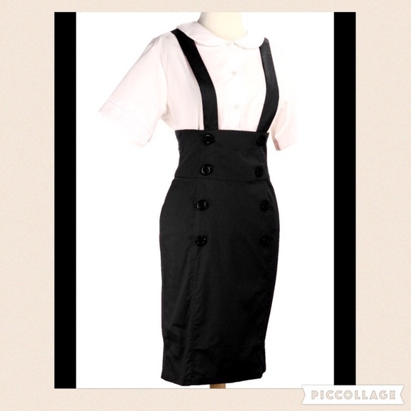 ✨High waisted suspenders skirt - retro inspired!✨