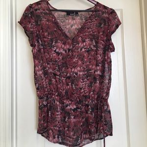 a.n.a. Size L Sheer Blouse