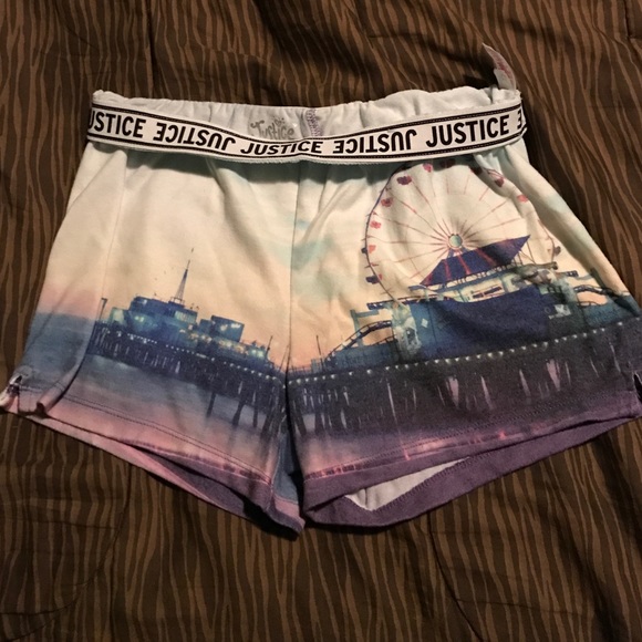 Justice soft shorts sz 14