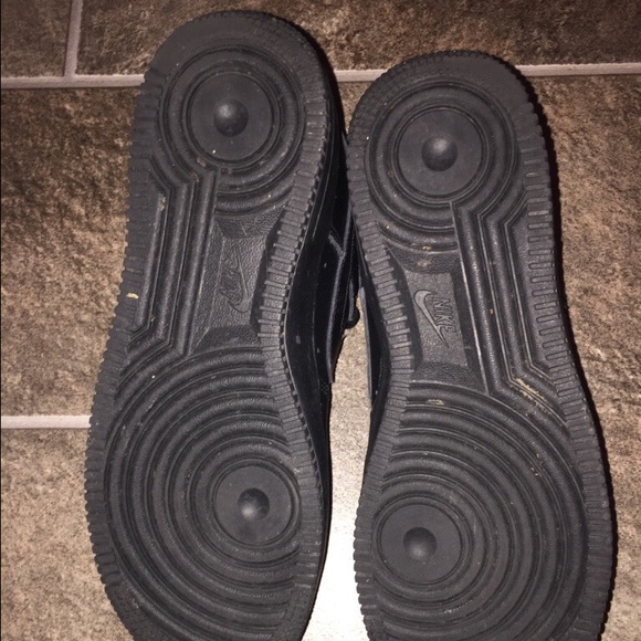 BLACK NIKE AIR FORCE 1 Sz 7youth - Picture 3 of 4